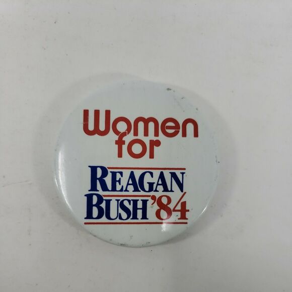 Women for REAGAN BUSH 1984 Campaign Button Vintage Political Republican Collect - Picture 5 of 12